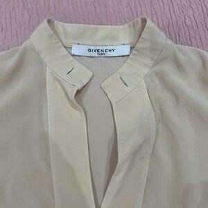 Givency Paris Silk Ivory Sleeveless Top